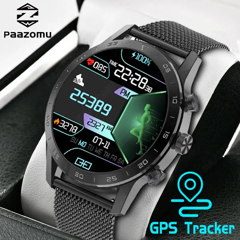 2023 New Smart Watch Men NFC Luxury Business Style Sports Watches GPS Tracker Fitness Bracelet  Smartwatch for HUAWEI XIAOMI