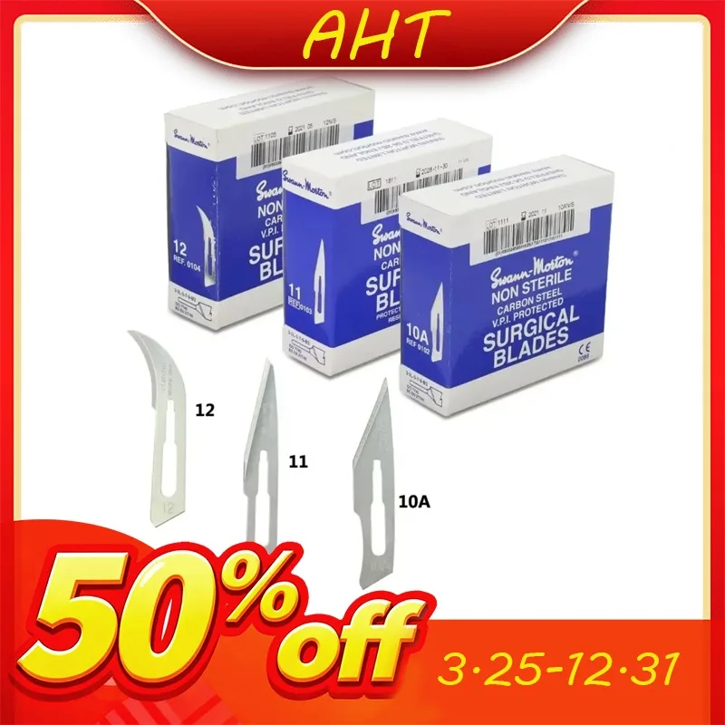 

Набор ножей для резьбы по воску из углеродистой стали AHT, лезвия-скальпели 10A, 11, 12 для ювелирных изделий, восковых форм, точной резьбы и скульптуры (НОВИНКА)