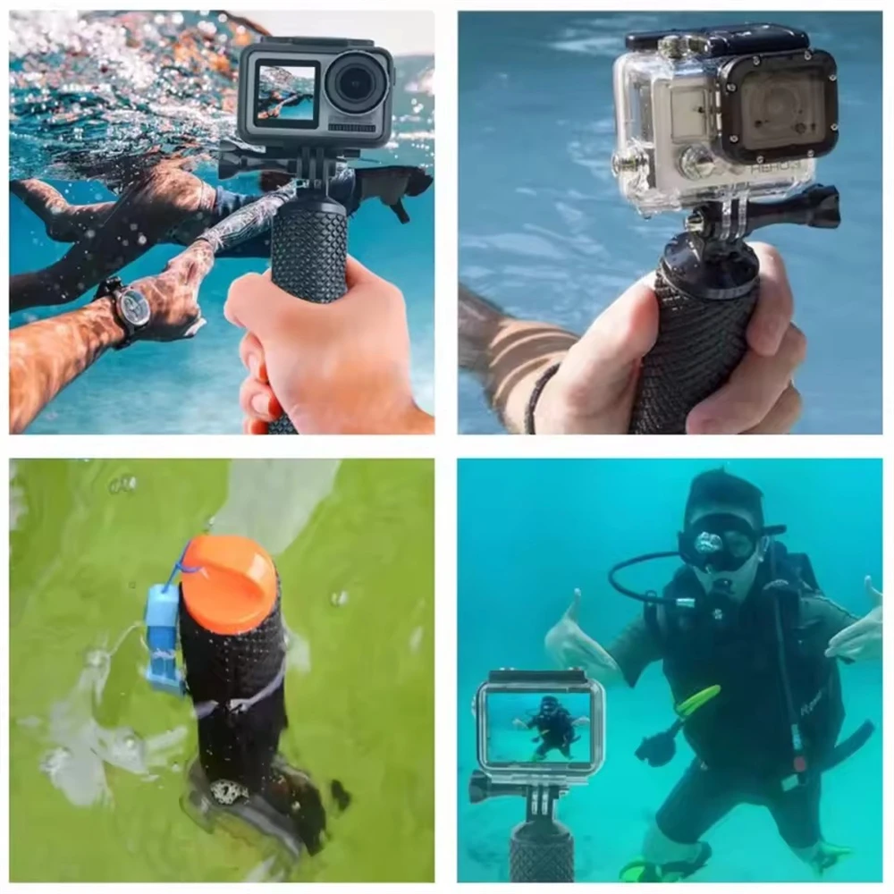 Waterproof Floating Hand Grip Buoyancy Stick for GoPro Hero13 12 11 10 9 Insta360 DJI Osmo Action SJCAM AKASO Camera Accessory