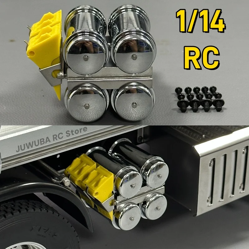 Image of RC 1/14 LKW Gas Lagerung Tank Traktor Dekorative Teile Für Tamiya 1 14 Rc Arocs Actros 770S Traktor Lkw Teile Zubehör
