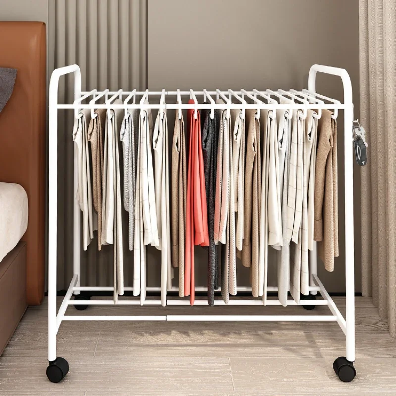 

Trouserhanger wardrobe household pull-out telescopicmulti-functional seamless trouser rack,adult storage artifact floor movement