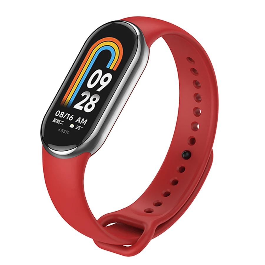 Band voor Xiaomi Mi Band 8/9/10 Armband Siliconen Pols Miband 9 10 Vervanging Pulsera Correa Sportband voor Mi Band 8 9 10