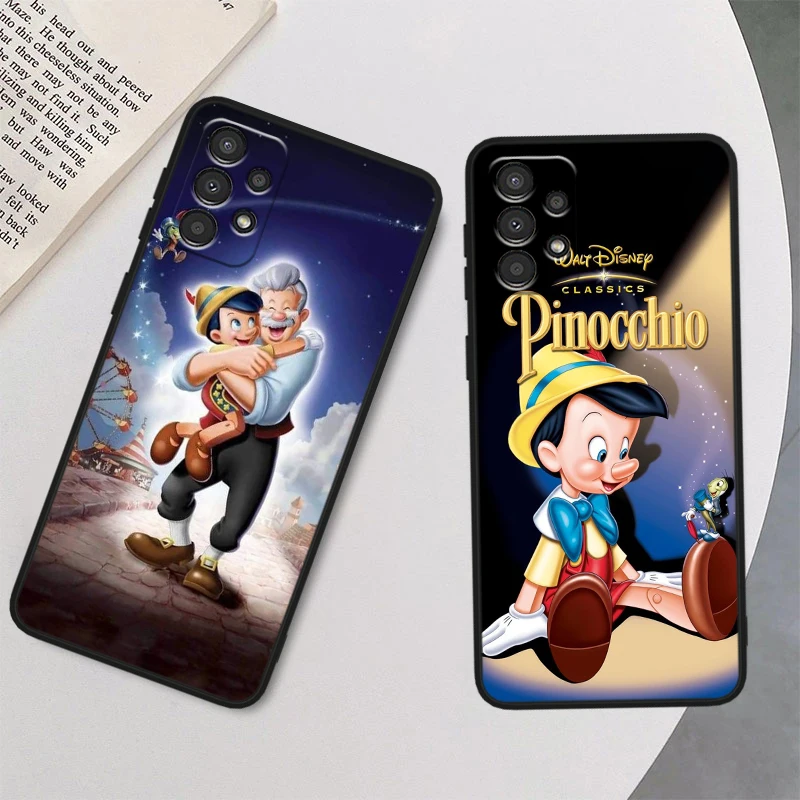 Disney Pinocchio Cute For Samsung A90 A80 A70S A60 A50S A40 A30S A20E A20S A10S Silicone Black Phone Case