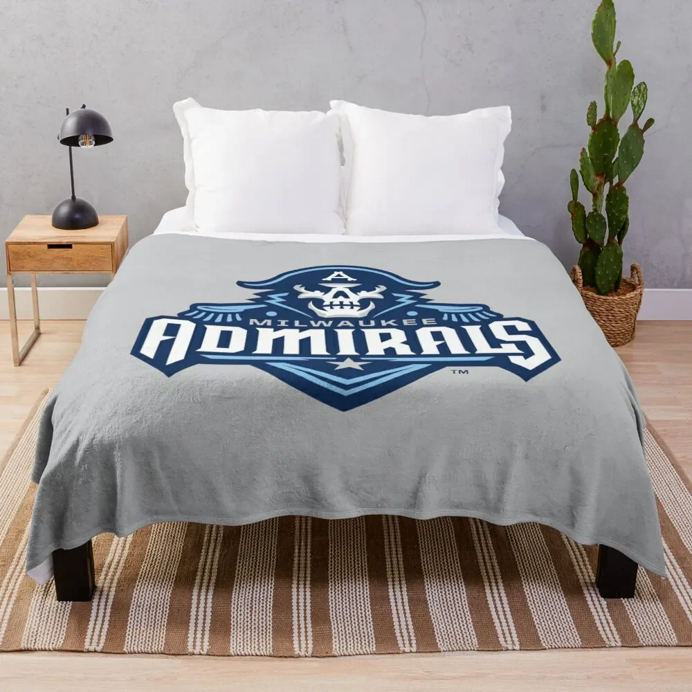 

Milwaukee Admirals Throw Blanket for babies Softest Decorative Beds Blankets