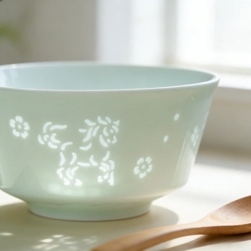 Household Ceramic Bowl High Temperature Under Glaze Color Twelve Chinese Zodiac Signs Exquisite Porcelain Tableware Rice Bowls