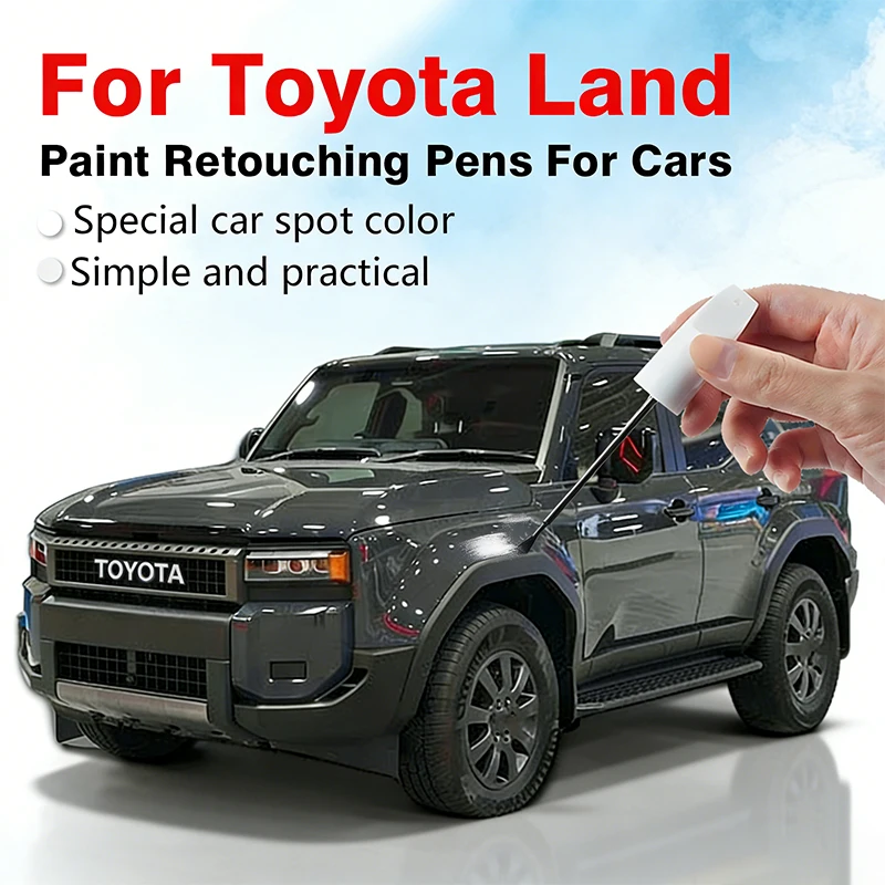 For Toyota Land Car Paint Repair Pen Restores Original Factory Paint Finish with Clear Coat Enhances Gloss