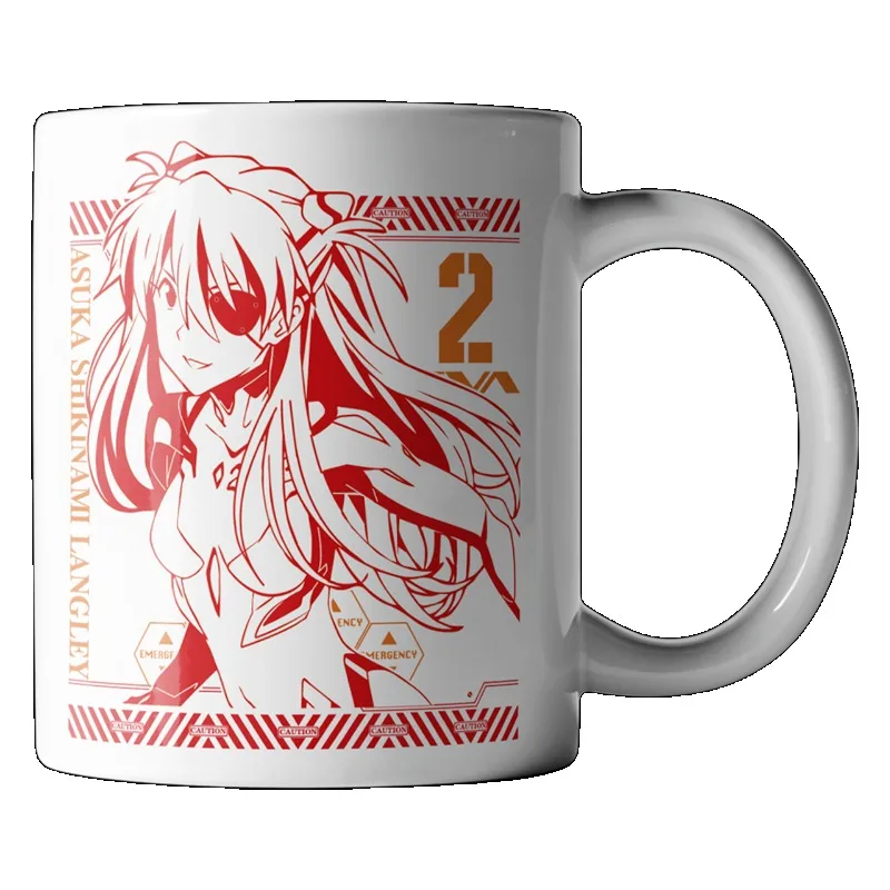 NEON GENESIS EVANGELION Ayanami Rei Asuka Langley Soryu cartoon cute ceramic mug couple home coffee cup exquisite birthday gift - view 2