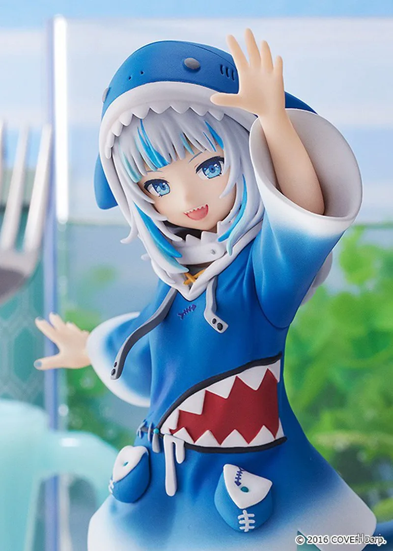 15CM Anime Figure Hololive Gawr Gura Action Figure Blue Shark Costume Cosplay Kawayi Cute Collectible Model Doll Toys Gift