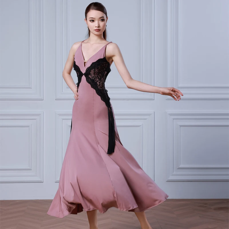

Female Latin Dance Professional Dress Adults Waltz Ballroom Dance Competition Costume Women Tango Modern Dancing Wear SL15764