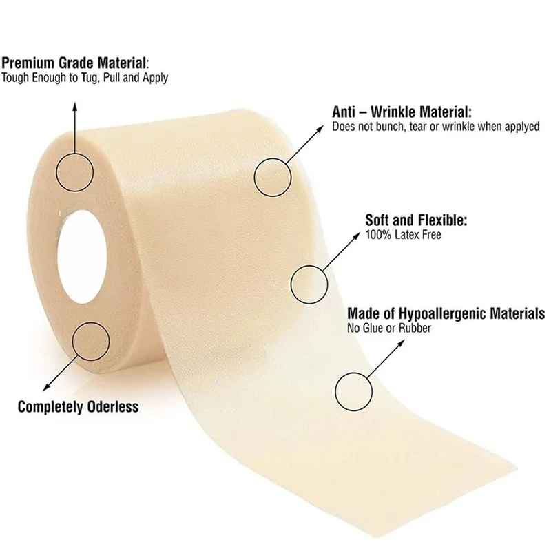 Foam Cotton Skin Film Self-adhesive Elastic Bandage Elbow Knee Skin Mask Film Foam Underwrap Sports Pre-Wrap for Athletic Tape