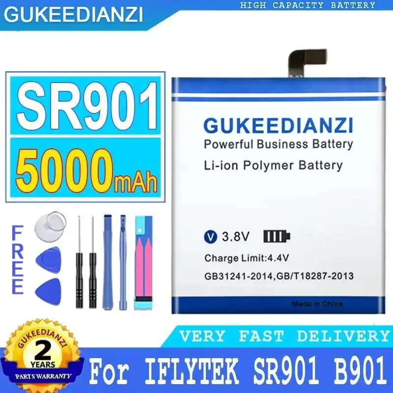 

5000Mah For Iflytek SR901 B901 Safe Voice Recognition Device Battery