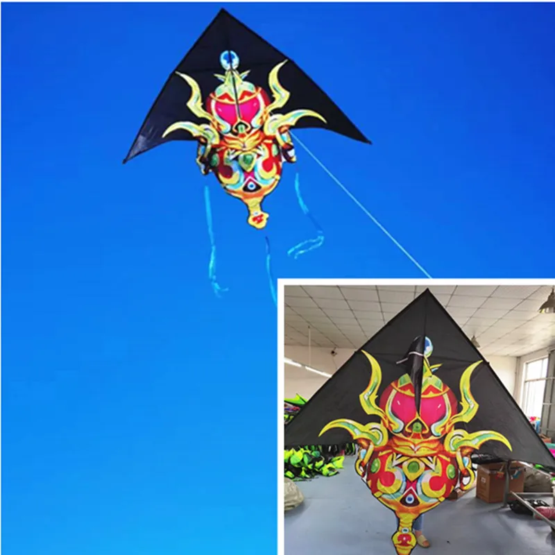 free shipping gourd kites flying for adults outdoor toy cometa espantapajaros cometa dragon flugdrachen kite line reel girouette