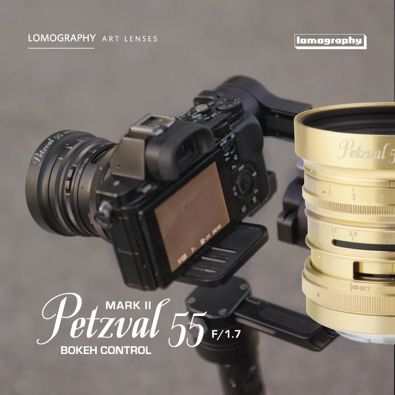 Petzval 55 مللي متر F1.7 Mark II كامل الإطار صورة عدسة الكاميرا خوخه التحكم لسوني FE نيكون Z كانون RF جبل الكاميرا