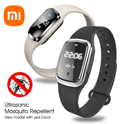 Xiaomi 초음파 하이테크 모기 Repeller 팔찌 팔찌 실내 실외 3 기어 팔찌 모기 방지 물린 팔찌