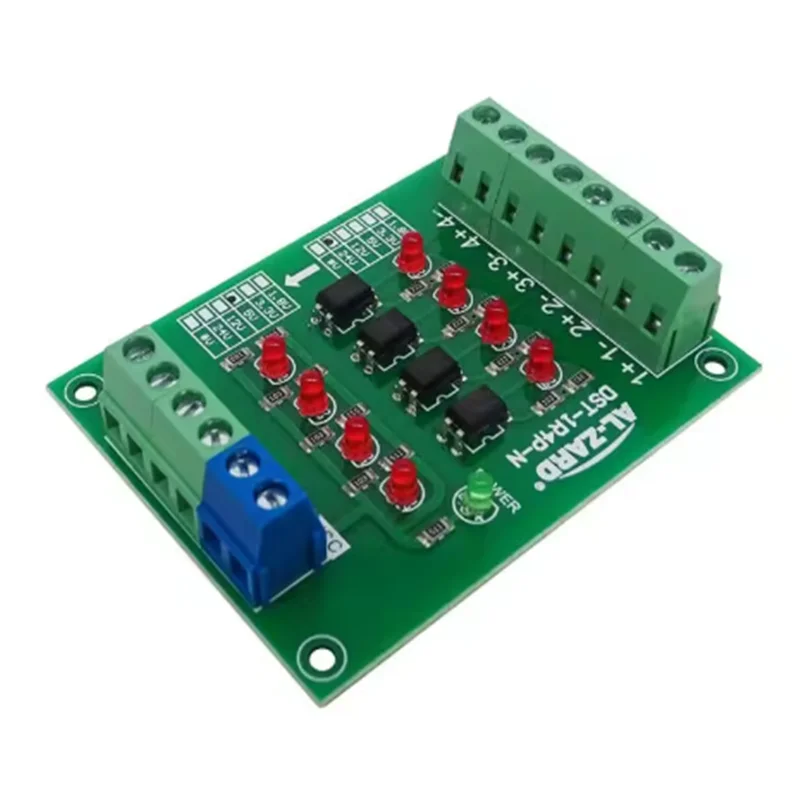 DST-1R4P-N Optocoupler Isolation Board Voltage Converter Isolated Module PLC Signal Level Board NPN Output 1.8V 3.3V 5V 12V 24