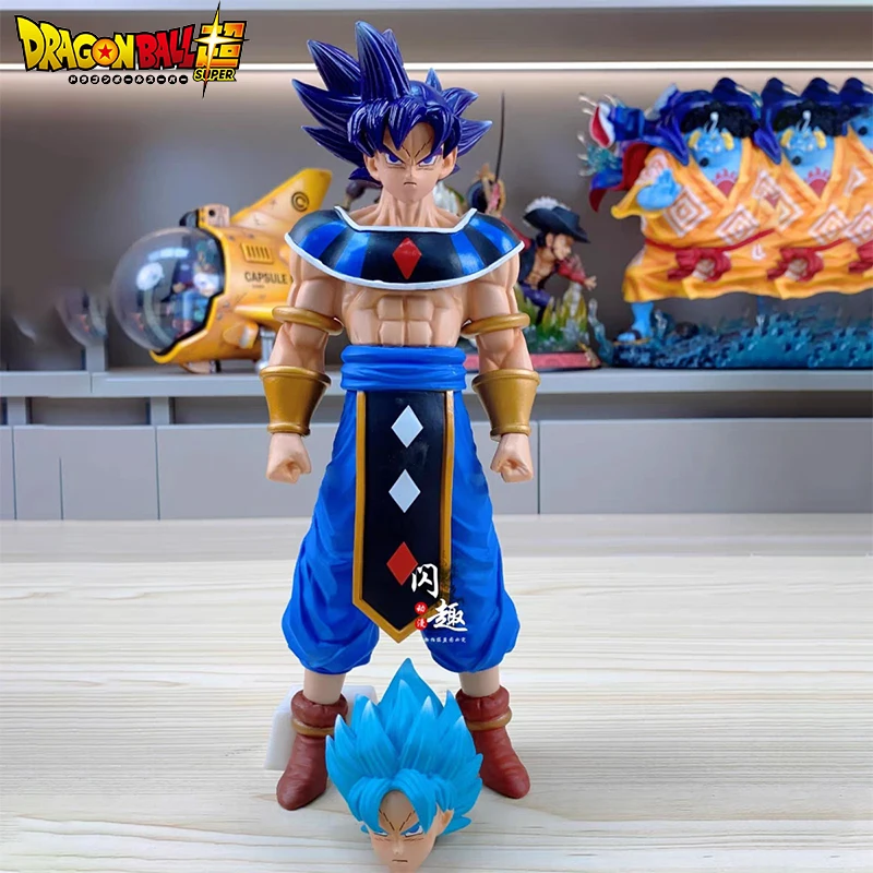 Dragon Ball Z Figurka Beerus Son Goku Figurki akcji Goku 2 głowy Pvc Kreskówka Model Zabawki Statuetka Dekoracja Pulpitu Prezenty Dla Dzieci