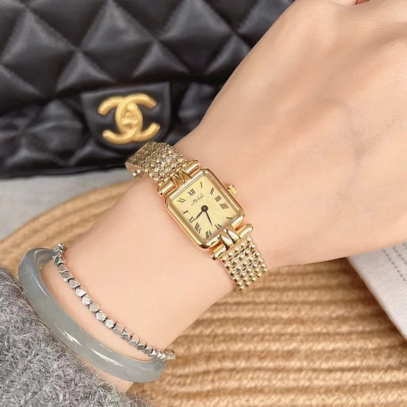 

New classic trend square women's watch retro fashion student automatic waterproof simple quartz women's watch birthday gift