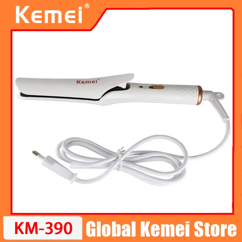 

Выпрямитель для волос Kemei KM-390: Профессиональный инструмент для салонов красоты с контролем температуры, незаменимое средство для ухода за волосами