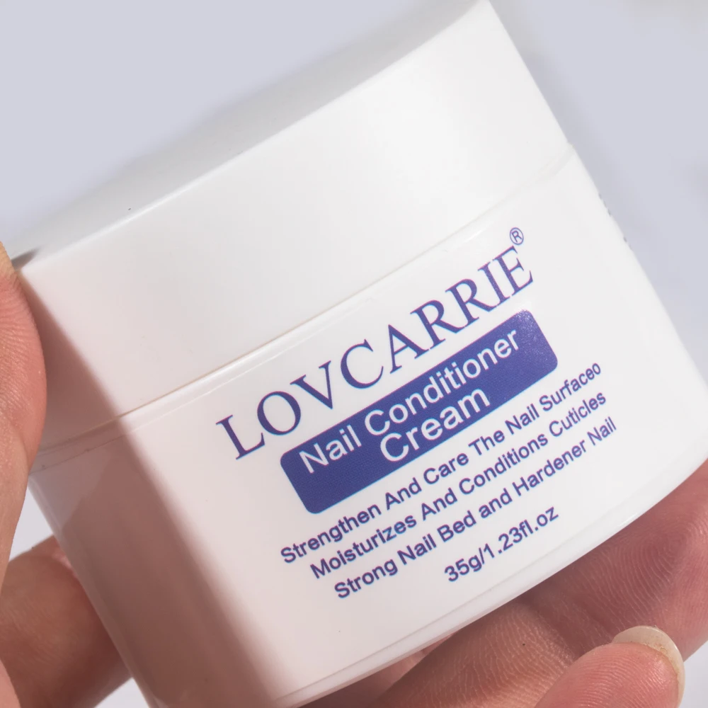 LOVCARRIE Nail Conditioner Cream Strengthens Protects Cuticle Brittle Thin Nails 35g Moisturizing Nourish Hand Cream Manicure