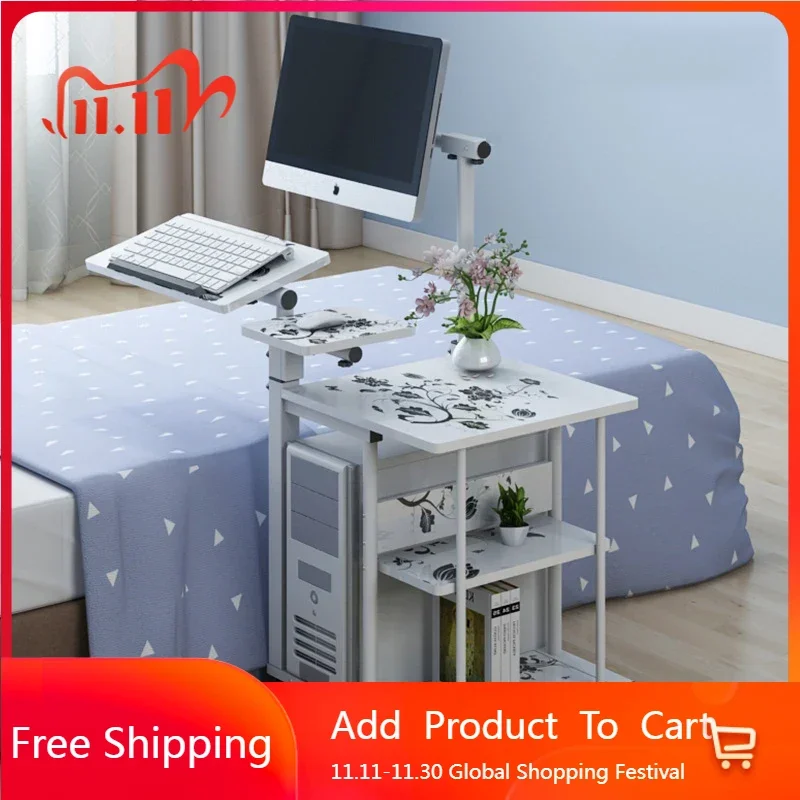 

Study Students Computer Desks Adjustable Height Side Bed Reading Monitor Stand Table Ergonomic Console Mesa Pc Unique Furniture