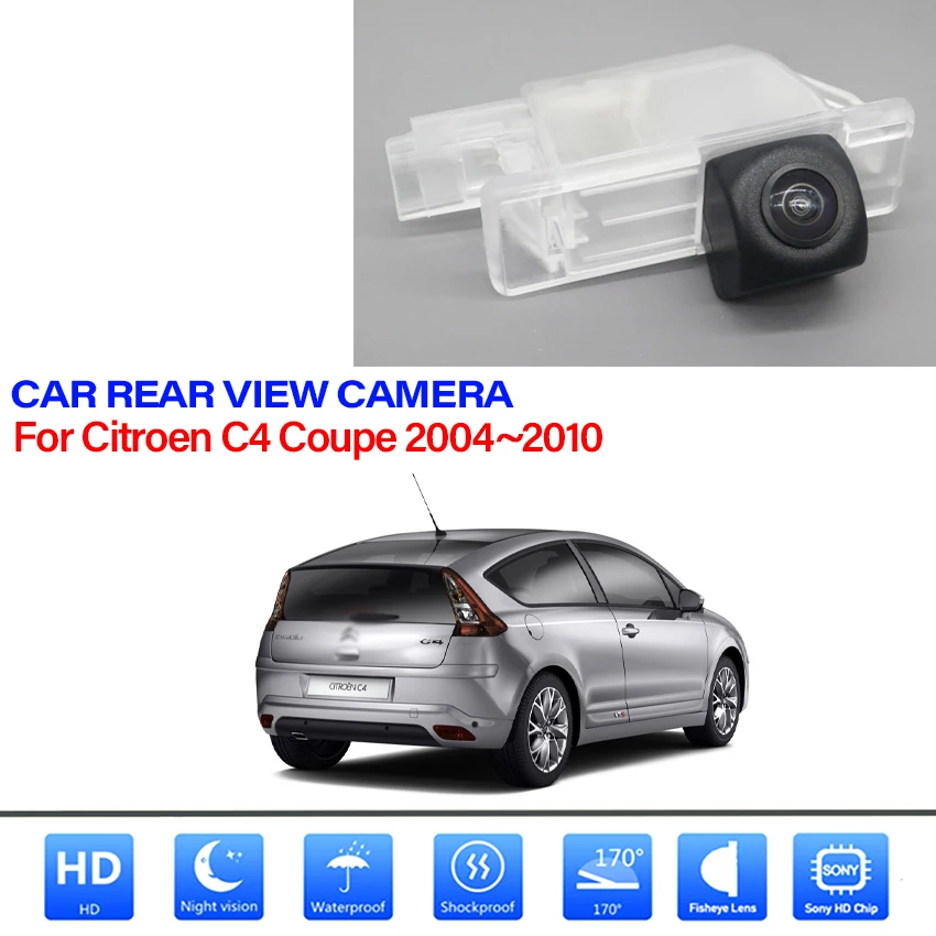 

License plate Light camera Rear View camera Parking Assistance For Citroen C4 Coupe 2004 2005 2006 2007 2008 2009 2010