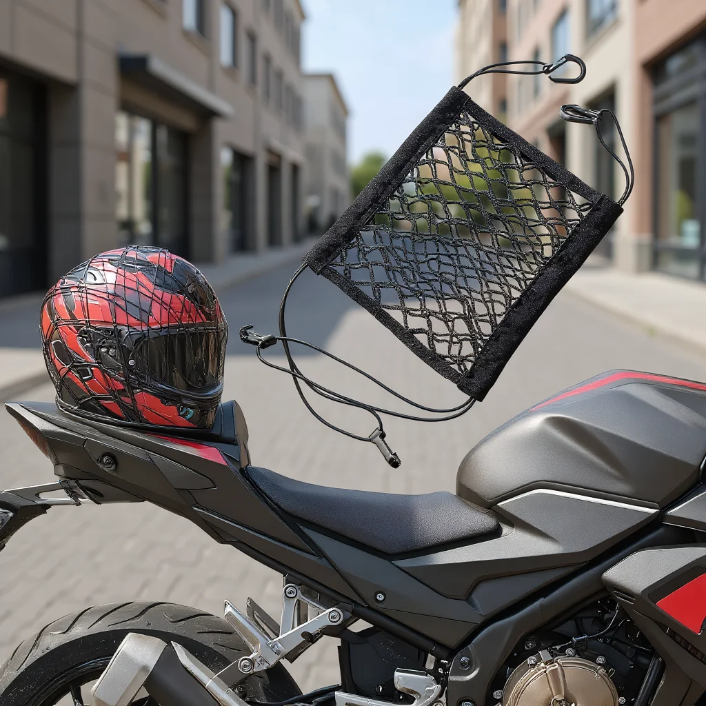 

Сумка для багажника мотоциклетного шлема - грузовая сетка с крючком для хранения топливного бака скутера