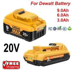 Batterie de rechange pour Dewalt DCB200, 20V, 3,0 Ah, 6,0 Ah, 9,0 Ah, Eddie ion 24.com, DCB200, DCB101, DCB115