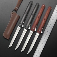 4-inch Folding Knives One Hand Open Portable Knife High Stainless Steel Blade Knife Chef Cleaver Meat Fish Fruit Kitchen Knives