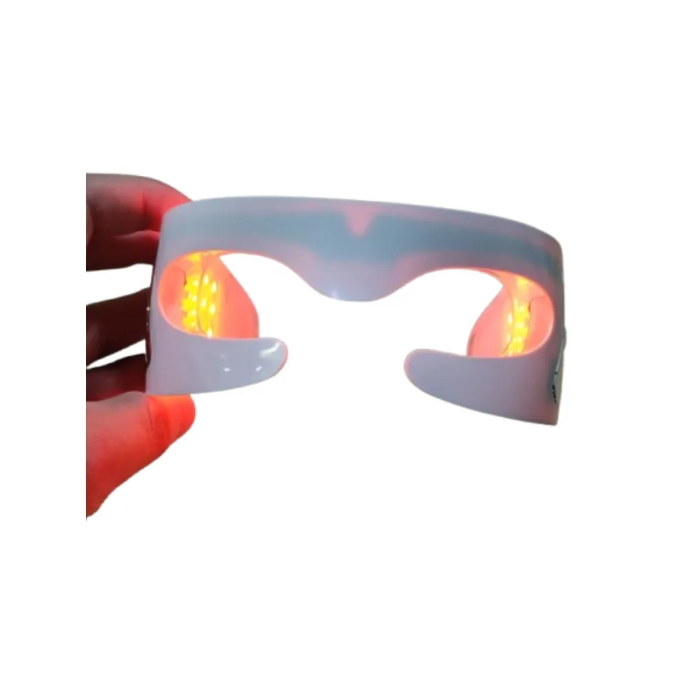 

Smart Eye Massager - Red Light Therapy, Vibration & Heat, Anti-Aging, Dark Circle Relief, USB Rechargeable