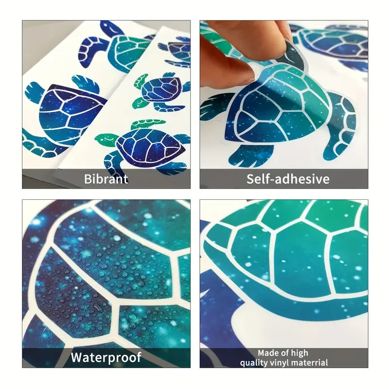 1pc Underwater World Turtle Wall Sticker Removable Home Decor Vinyl Wall Sticker, Home Decor Sticker