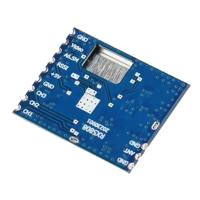 Módulo receptor de Audio y vídeo inalámbrico AS96-5.8Ghz RX5808 para sistema de monitoreo de drones FPV con bajo consumo de energía PLL