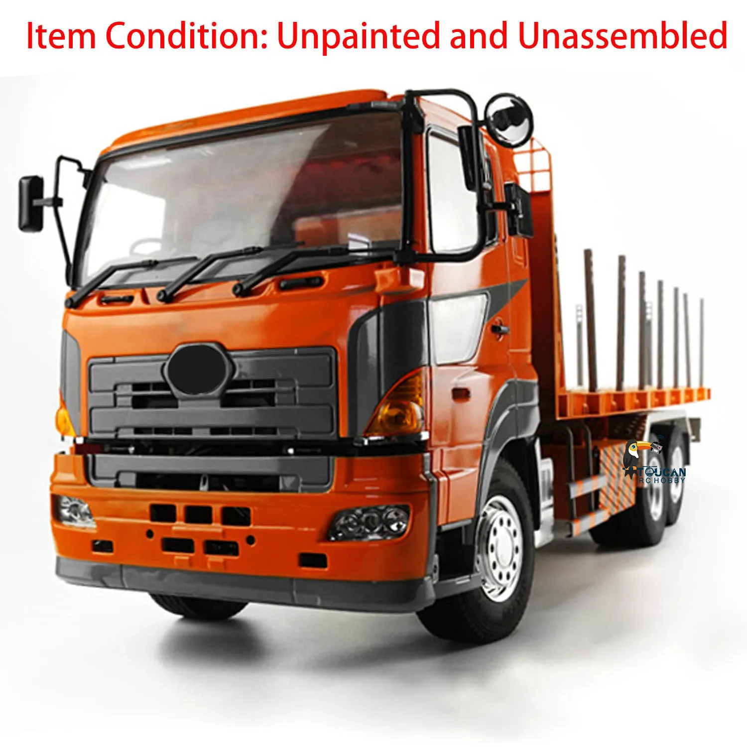 

1/14 Lesu 6*4 Metal Chassis Flatbed Lorry RC Trailer Model Remote Control Tractor Truck For Toys Boys Gifts Th02556