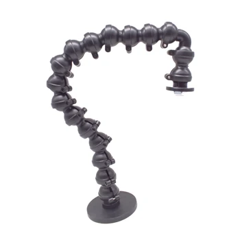PDR Magnetic Gooseneck Bracket 46cm Flexible Adjustable Snake Arm Holder 88mm Suction Magnet Base For Car Dent Repair 1