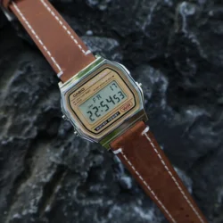 For Casio A168W AE-1200/1300 AE1200 F91w A159 F105 A158 a169 f91w SGW-300 Vintage Watch Full Grain  Leather Strap Watchband 18mm
