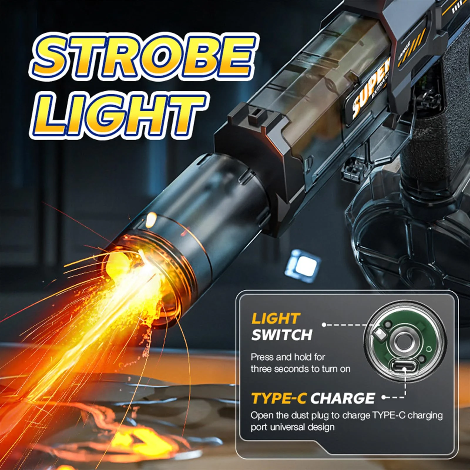 New 2026 Electric Water Blaster 2-Pack: Automatic Burst Summer Pool Toys, Garden Water Game, Birthday Gift for Boys Girls