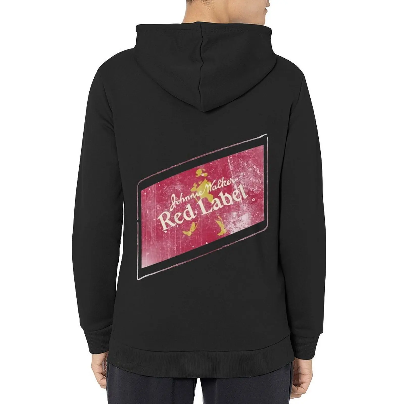 Vintage Johnnie Walker Red Label Sudadera con capucha blanca ropa para hombre ropa para hombre camisa con capucha ropa estética Sudadera con capucha gráfica