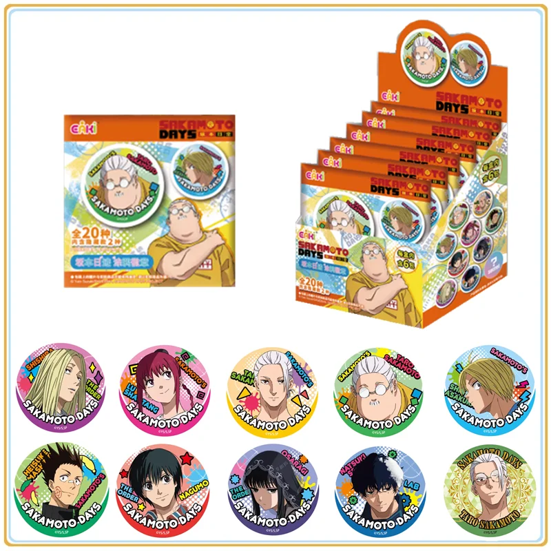 

eaki original SAKAMOTO DAYS Anime Bar Pendant Badge Anime character doll collection wear decoration Holiday toy gifts