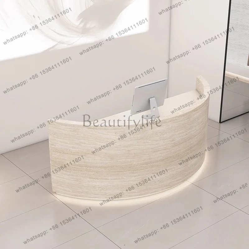 LJY Industrial Unique Reception Desks Drawer Restaurant Company Hotel Reception Desks Bar European Escritorio Commercial Furnitu