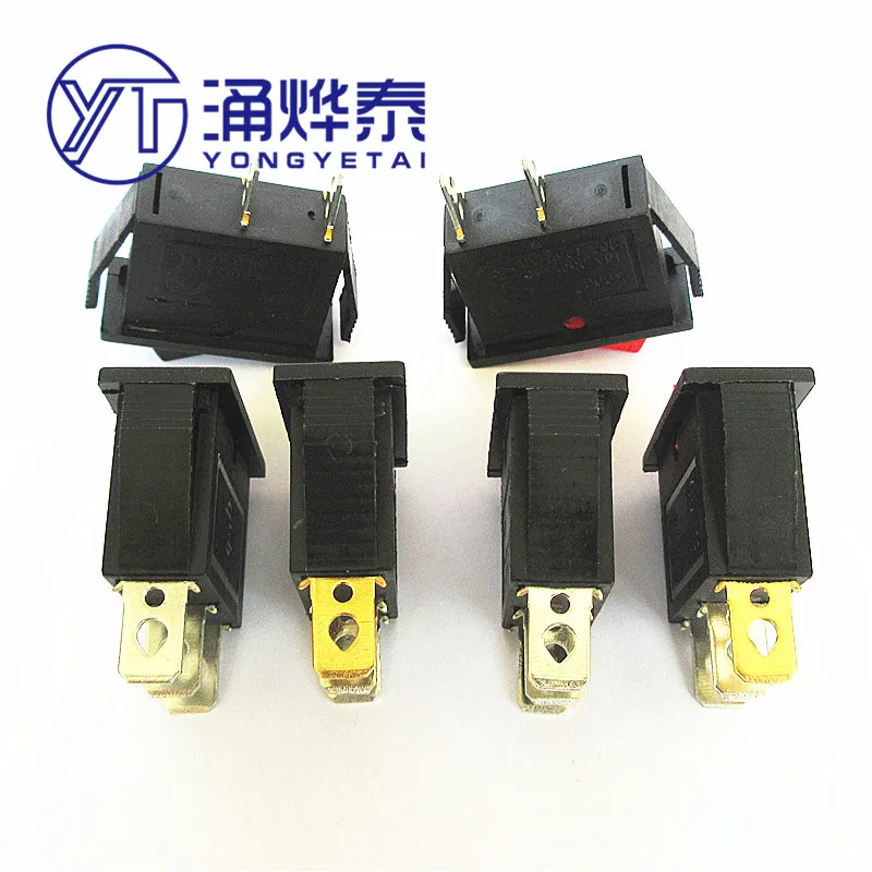 YYT 5PCS KCD3 electric cooker electric heating switch accessories with light button wok 3500W multi-function electric