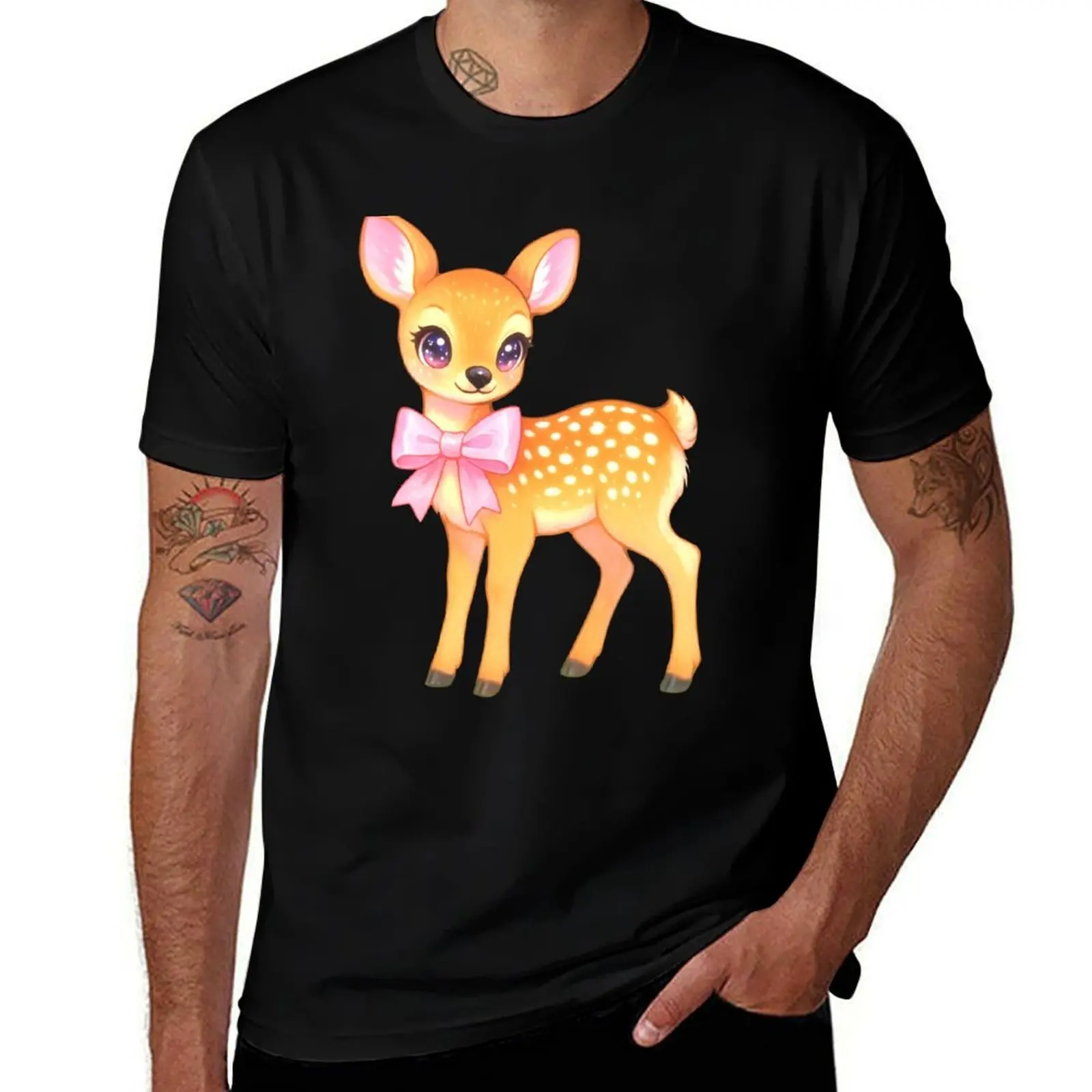 

Cute Baby Deer cottagecore T-Shirt Anime t-shirt shirts graphic tee anime shirt valentines boutique clothes funny t shirts men