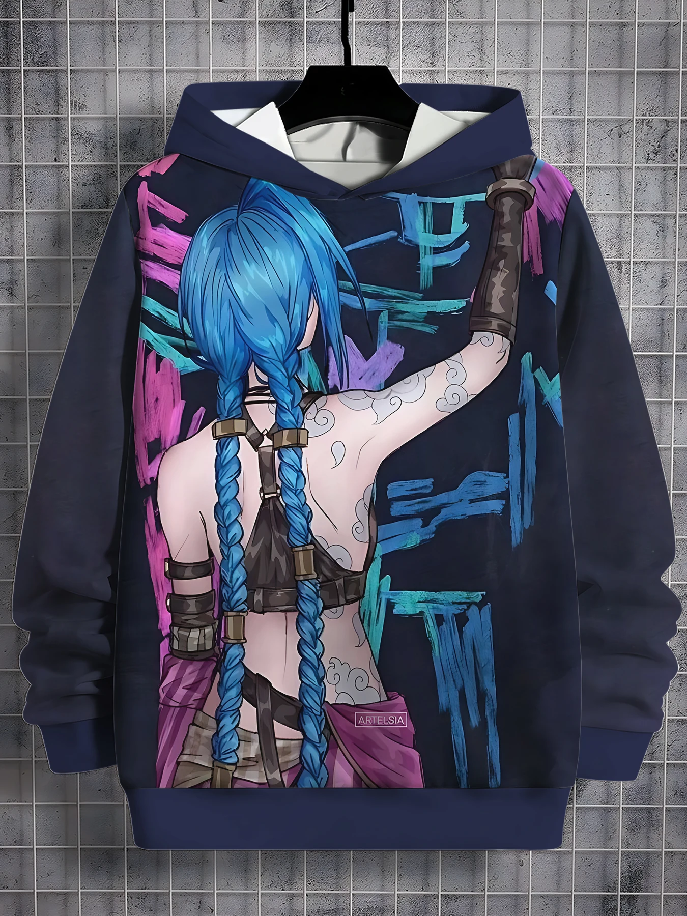2025 Arcane Jinx Anime 3D Print All Seasons Children Casual Sweatshirt Cool Pullover Tops Unisex Clothes Boy Hoodies Clothes