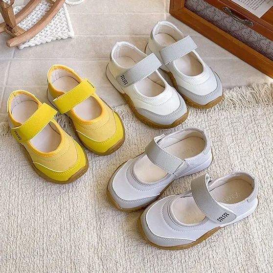 

2026 Summer New Girls Simple Shallow Mouth Mary Jane Gump Shoes Hundred with Breathable Girls De Training Shoes Casual Shoes