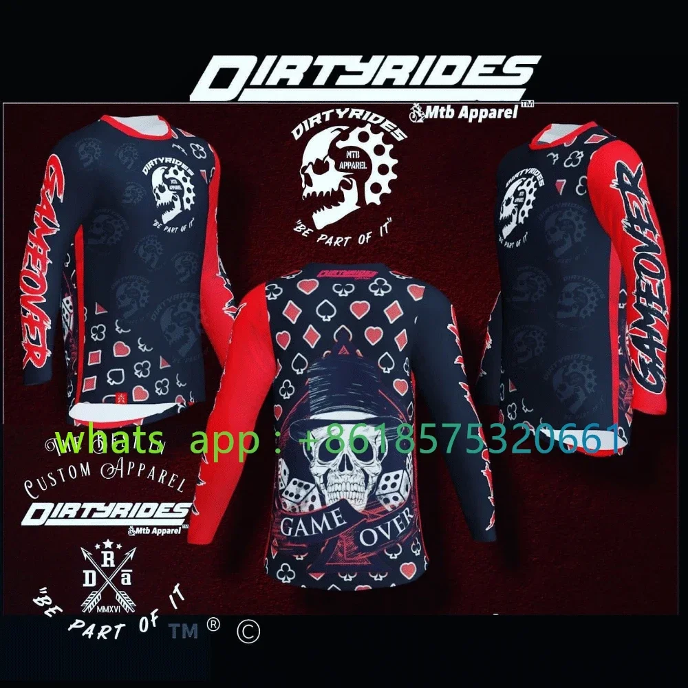 Motocross Gear Mtb Jersey Long Sleeve Bike Downhill Mountain Enduro Jersey Cycling Wear Bike Dh Maillot Ciclismo Hombre Mx 2023