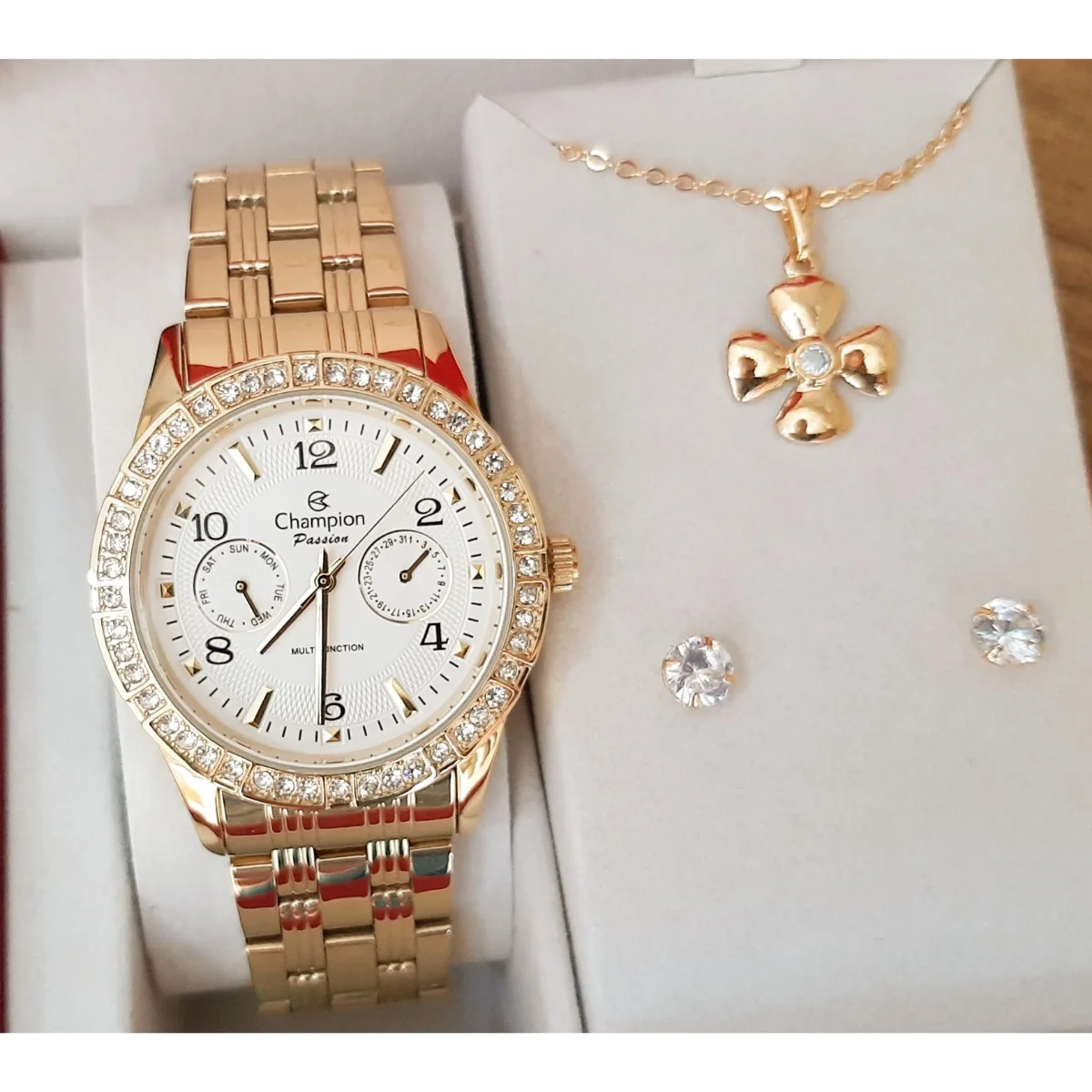 Multifunction Champion Gold Female Watch Kit Guarantee