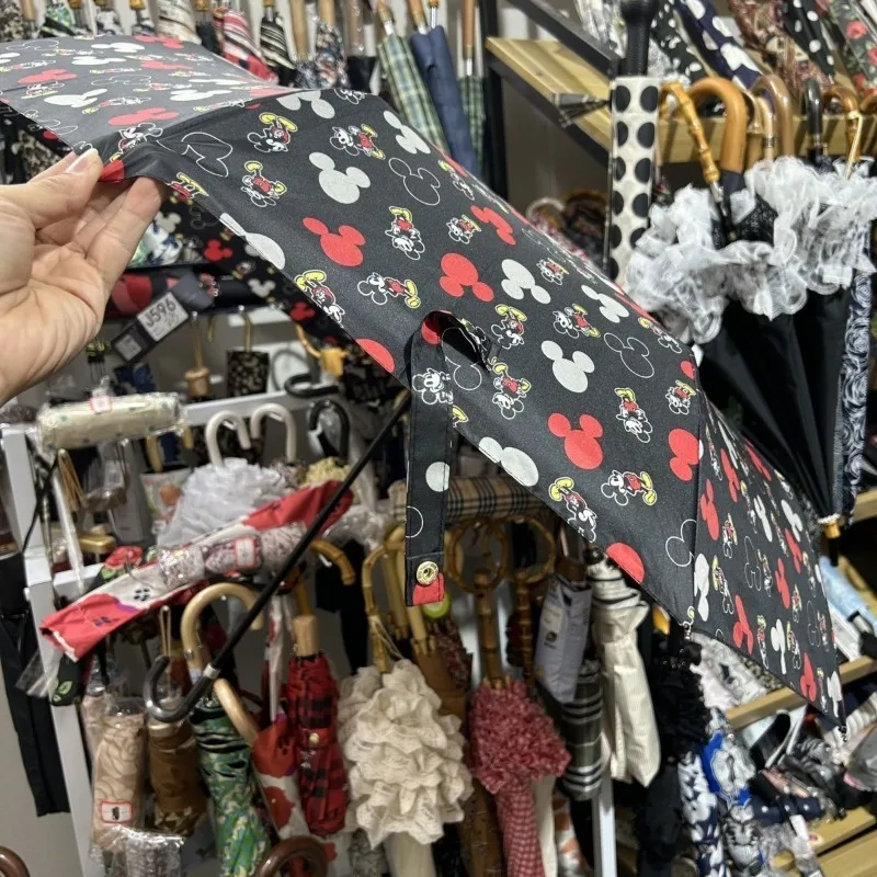New Mickey Mouse cartoon peripheral umbrella for men and women cartoon large size high-value creative trendy umbrella gift