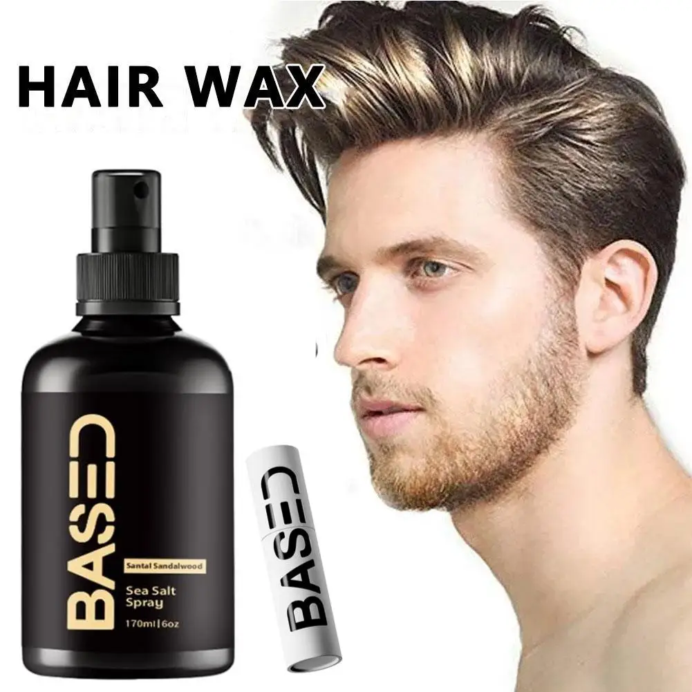 

BASED Sea Salt Hair Styling Spray Hair Styling Wax Stick Lasting Hold Pomade Control Broken Frizz Styling Wax Smooth Hair Cream