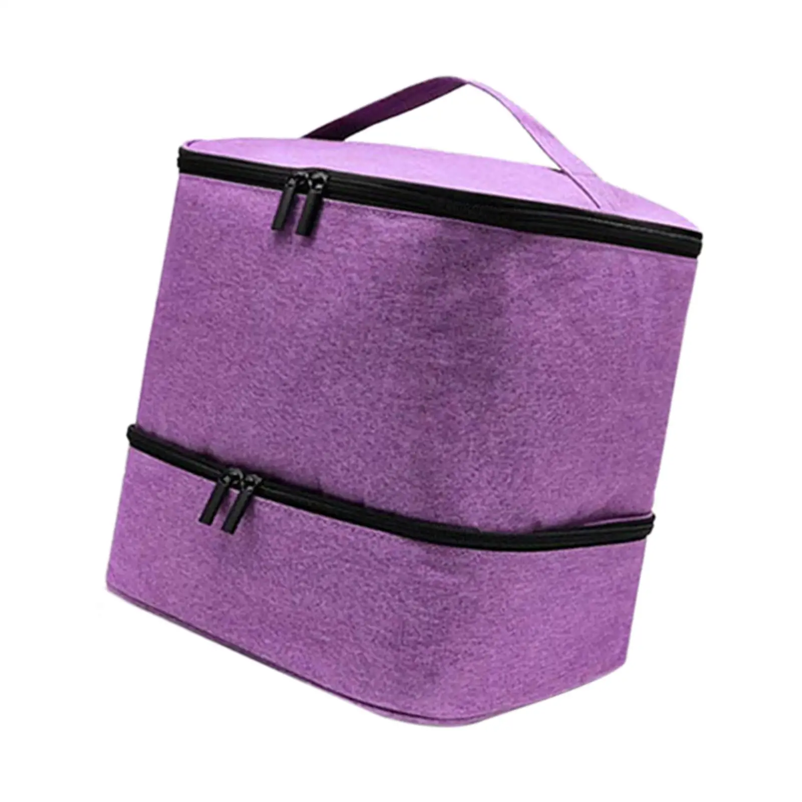 Nail Polish Carrying Case Nail Polish Organizer Bag Double Layer for Manicure Tools Travel Nail Varnish Nail Art Tool Supplies