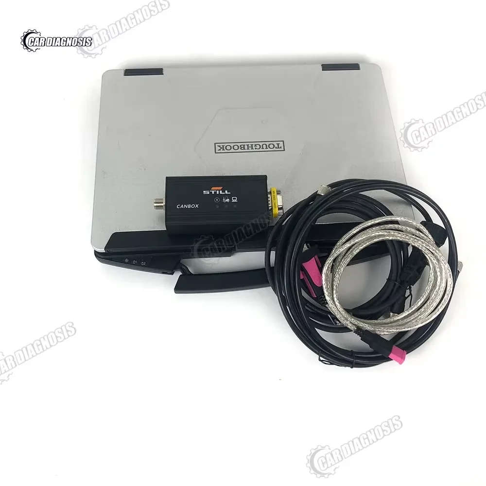 

tough cf54 laptop for STILL CANBOX Interface Diagnostic Tool Full Cables for STILL Forklift Truck Heavy Duty Vehicle Scanner