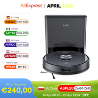 ILIFE T20S LDS Robot Vacuum Cleaner,5000 Pa,Auto Empty Dock 60 Days Hands off Cleaning Vacuum And Mopping Wet / Dry Sweeping