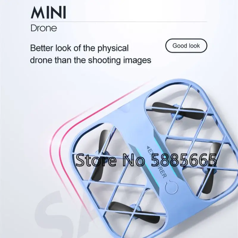 8K HD MINI Portable WIF FPV Remote Control Drone Headless Mode 2.4G Smart Hover Enclosed Protective APP Control RC Quadcopter